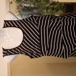 Dressbarn Striped Sleeveless Knit Top